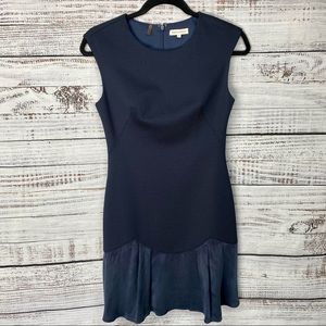 REBECCA TAYLOR "STACY" Navy Mini Flounce Dress 2